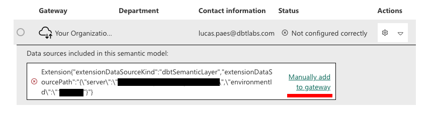 Manually add to gateway