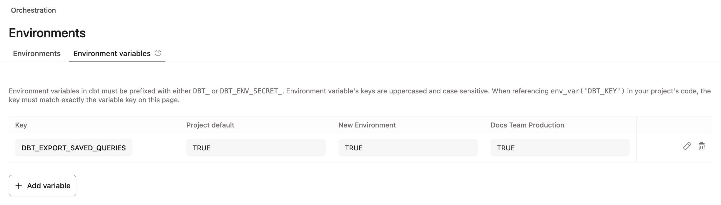 Add an environment variable to run exports in your production run.